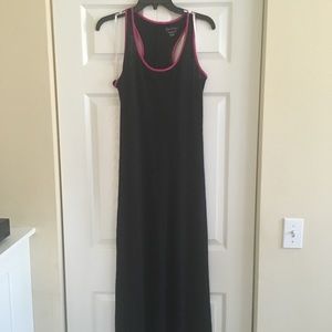 Lilly Pulitzer M racer back, black & pink dress